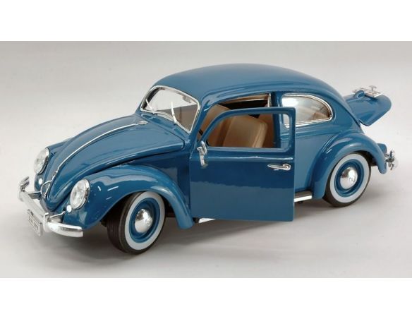 BBURAGO BU12029BL VW KAFER BEETLE 1955 BLUE 1:18 Modellino