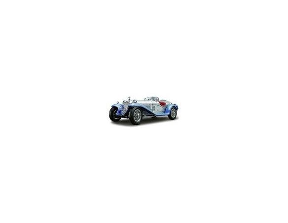 BBURAGO BU12063S ALFA ROMEO 8 C 2300 SPIDER 1932 SILVER/BLUE 1:18 Modellino