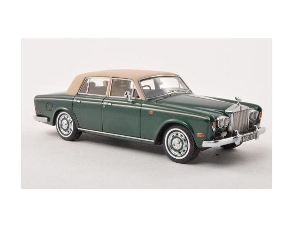 Neo Scale Models NEO44177 ROLLS ROYCE SILVER SHADOW 1974 GREEN 1:43 Modellino