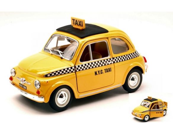 Bburago BU21033 FIAT 500 1965 NEW YORK CITY TAXI 1:24 Modellino