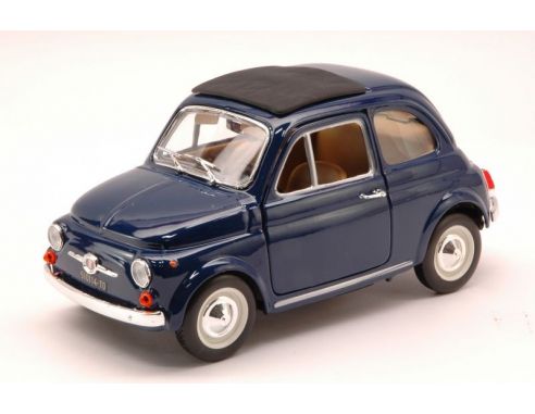 Bburago BU22098BL FIAT 500 F 1965 BLUE 1:24 Modellino