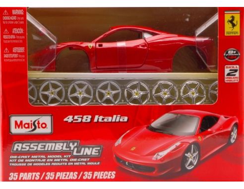Maisto MI39113 FERRARI 458 ITALIA 2010 RED KIT 1:24 Modellino