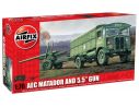 AIRFIX A01314 AEC Matador And 5.5 Gun 1:76 kit militari Modellino