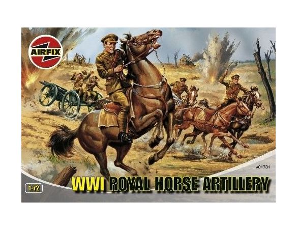 AIRFIX A01731 WWI ROYAL HORSE ARTILLERY kit figure militari 1:72 Modellino