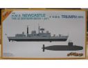 Dragon 7106 H.M.S. Newcastle Type 42 Destroyer Batch 1 (d87) kit 1:700 nave Modellino