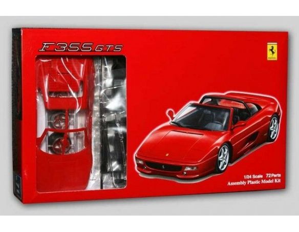 FUJIMI 12289 Ferrari  F355 GTS Assembly Plastic Model Kit 72 parts auto 1:24                  Modellino