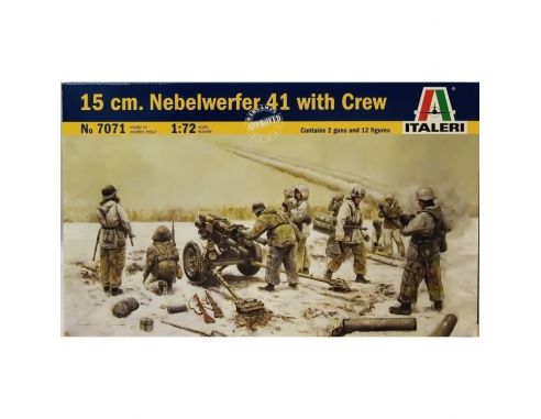 ITALERI 7071 15 cm Nebelwerfer 41 with Crew kit personaggi militari 1:72                  Modellino