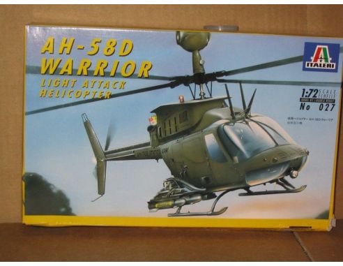 Italeri IT027 AH-58D WARRIOR Light Attack Helicopter kit 1:72 Elicottero Modellino