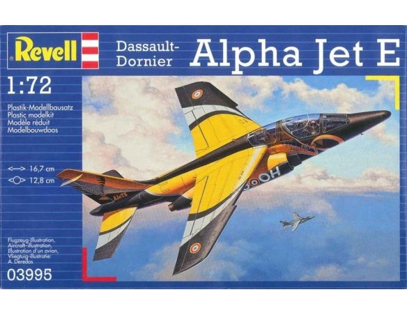 Revell 03995 Dassault-Dornier Alpha Jet E kit aereo 1:72 Modellino