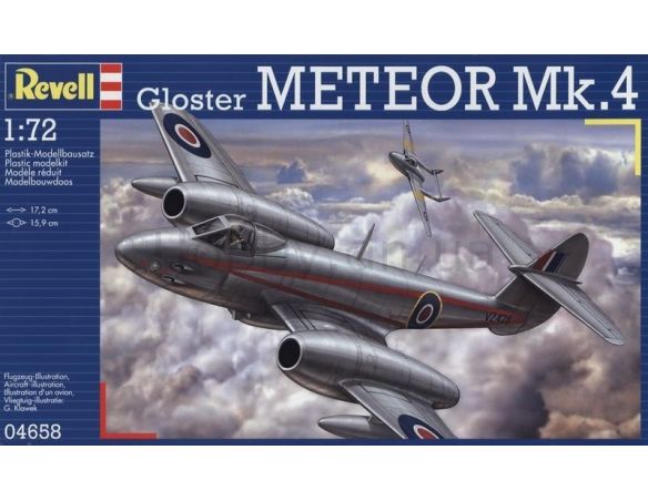 Revell 04658 Gloster METEOR MK.4 1:144 kit Modellino