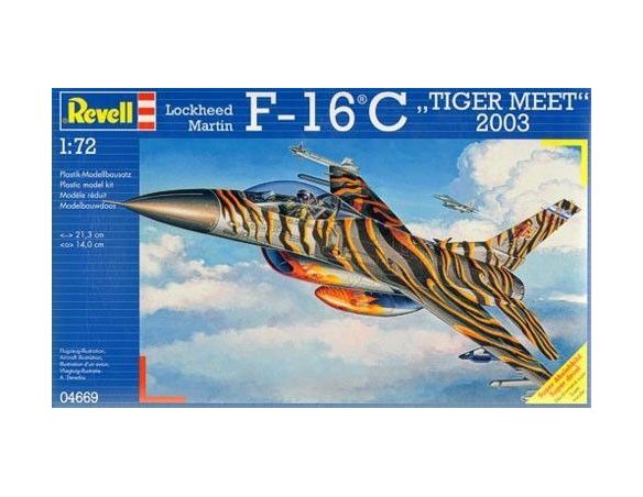Revell 04669 Lockheed Martin F-16C Tiger meet 2003 1:72 kit elicottero Modellino