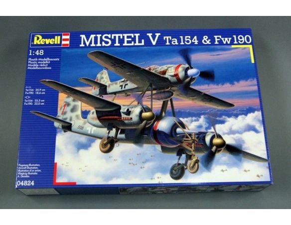 Revell 04824 Mistel V Ta154 & Fw190 kit 1:48 Modellino