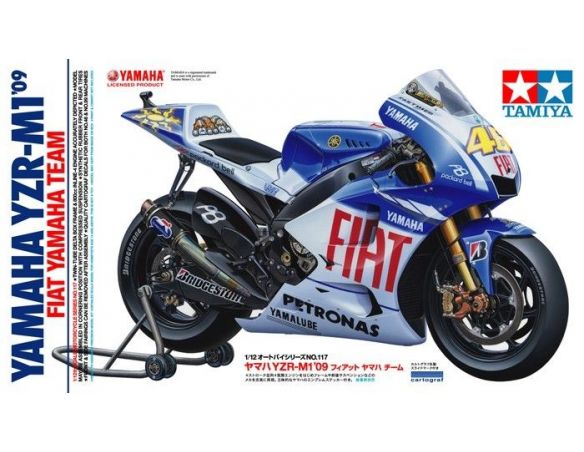 TAMIYA 14117 Yamaha YZR-M1 '09 NO. 117 kit moto 1:12 Modellino