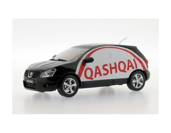 J-Collection JC161 NISSAN QASHQAI EUROPE COMMERCIAL VERSION 2007 BLACK 1:43 Modellino