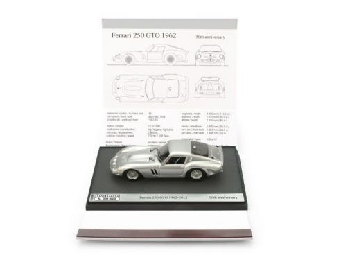 Brumm BMS1250A FERRARI 250 GTO 1962-2012 50th ANNIVERS. ED.LIM.500 PCS ALLUMINIO 1:43 Modellino
