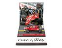Brumm BMS1252 FERRARI 126 C2 G.VILLENEUVE 1982 N.27 ACCIDENT BELGIUM GP W/PILOTE 1:43 Modellino