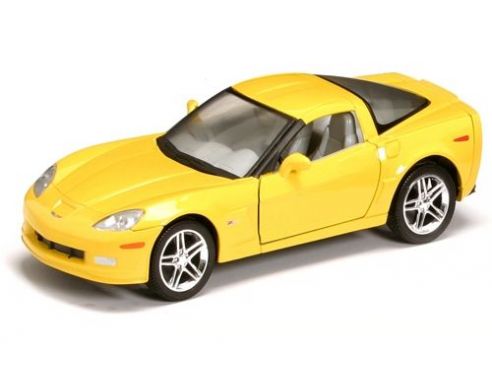 Yat Ming YM24207Y CHEVROLET CORVETTE Z 06 2007 YELLOW 1:24 Modellino