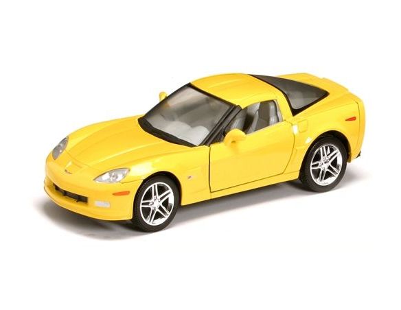 Yat Ming YM24207Y CHEVROLET CORVETTE Z 06 2007 YELLOW 1:24 Modellino