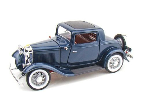 Yat Ming YM92248BL FORD 3 WINDOW COUPE' 1932 BLUE 1:18 Modellino