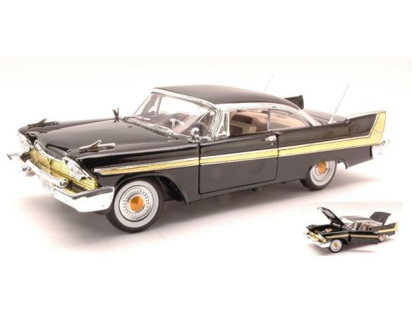 Cararama Motorama MTM73115BK PLYMOUTH FURY 1958 BLACK 1:18 Modellino