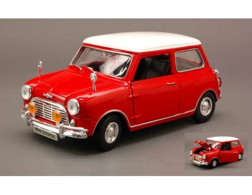 Cararama Motorama MTM73113R MINI COOPER 1969 RED/WHITE 1:18 Modellino