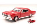 Cararama Motorama MTM73104R CHEVELLE SS 396 RED 1:18 Modellino