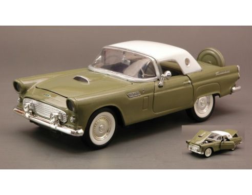 Cararama Motorama MTM73312GR FORD THUNDERBIRD 1956 GREEN/WHITE ROOF 1:24 Modellino