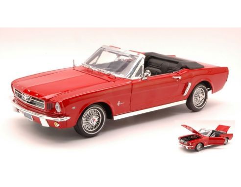 Cararama Motorama MTM73145R FORD MUSTANG OPEN 1964 RED 1:18 Modellino