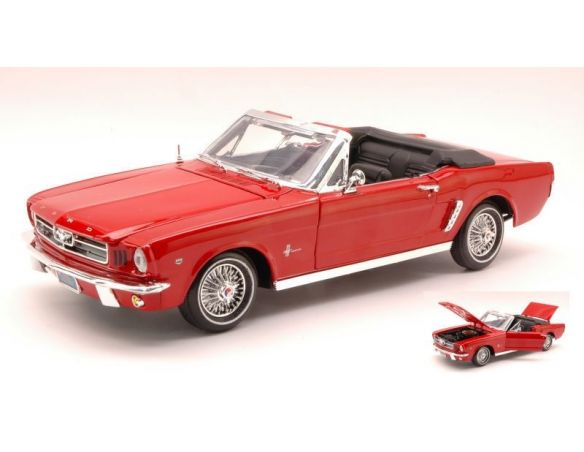 Cararama Motorama MTM73145R FORD MUSTANG OPEN 1964 RED 1:18 Modellino