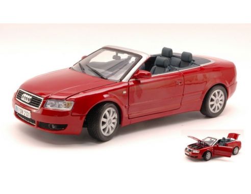 Cararama Motorama MTM73148R AUDI A4 CABRIOLET 2000 RED 1:18 Modellino