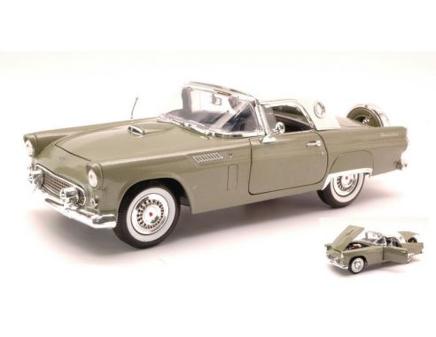 Cararama Motorama MTM73176GR FORD THUNDERBIRD HARD TOP 1956 GREEN 1:18 Modellino