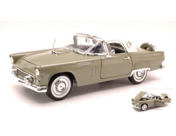 Cararama Motorama MTM73176GR FORD THUNDERBIRD HARD TOP 1956 GREEN 1:18 Modellino