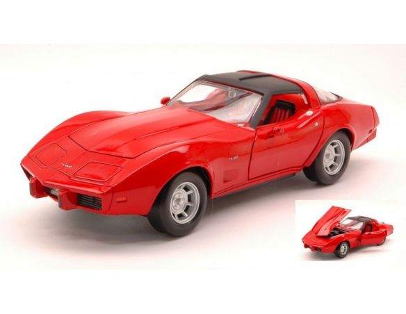 Cararama Motorama MTM73244RD CORVETTE 1979 RED 1:24 Modellino