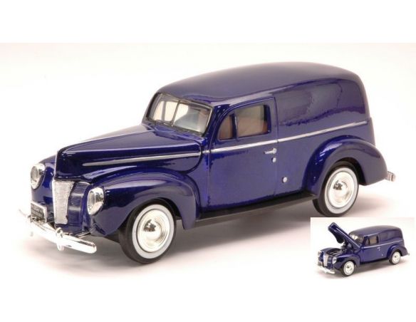 Cararama Motorama MTM73250BL FORD SEDAN DELIVERY 1940 ELECTRIC BLUE 1:24 Modellino