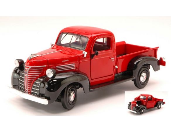 Cararama Motorama MTM73278RD PLIMOUTH PICK UP 1941 RED 1:24 Modellino
