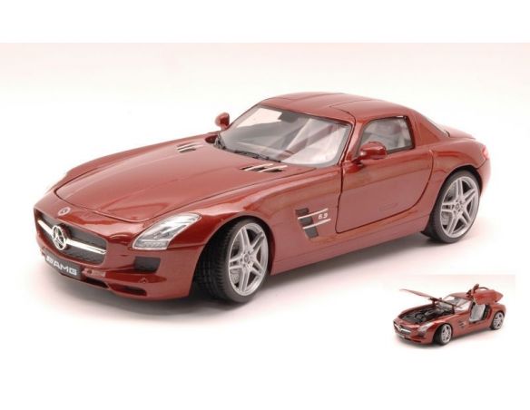 Cararama Motorama MTM79162CH MERCEDES SLS AMG 2010 CHOCOLATE 1:18 Modellino