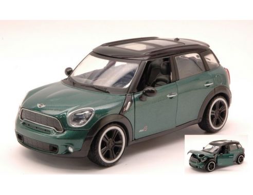 Cararama Motorama MTM73353GR MINI COOPER S COUNTRYMAN 2011 GREEN W/BLACK  ROOF 1:24 Modellino