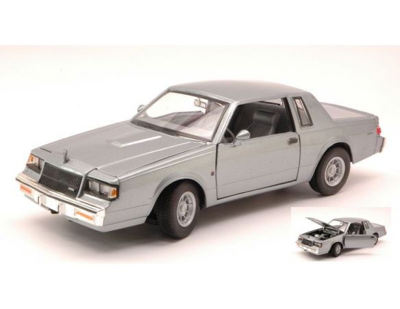 Cararama Motorama MTM73319SL BUICK REGAL 1987 SILVER 1:24 Modellino