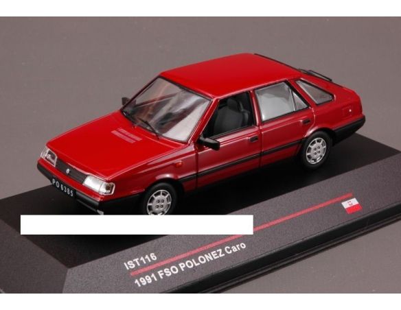 IST Models IST116 FSO POLONEZ CARO 1991 RED 1:43 Modellino