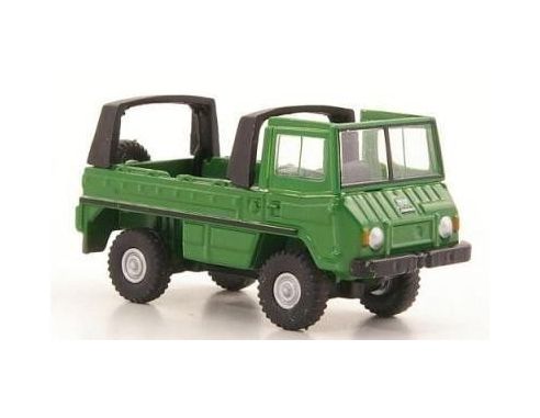 Bub 05550 PINZGAUER 2 ASSI OPEN TOP GREEN 1/87 Modellino