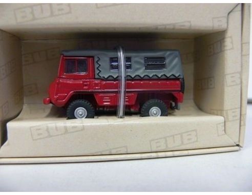 Bub 05551 PINZGAUER 2 ASSI CANVAS RED-GREY1/87 Modellino
