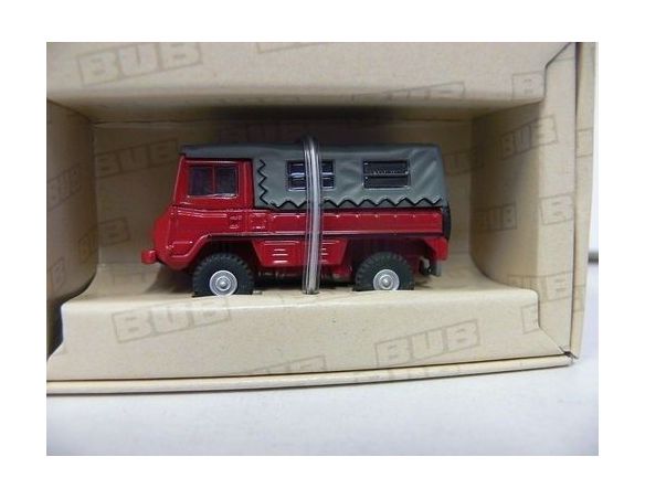 Bub 05551 PINZGAUER 2 ASSI CANVAS RED-GREY1/87 Modellino