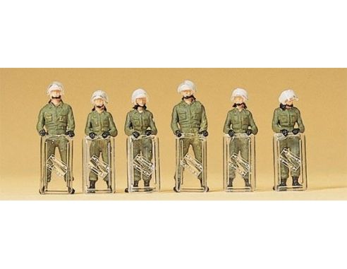 Preiser 10395 German Police in Operation (6) 1:87 Modellino