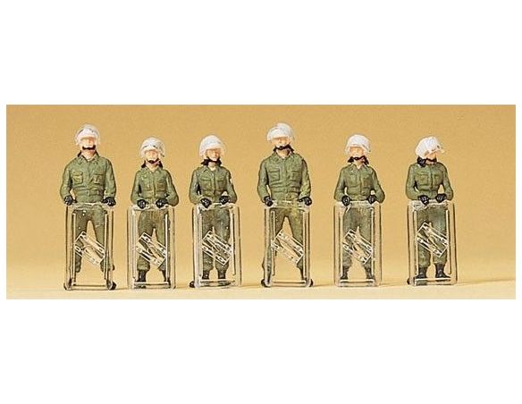 Preiser 10395 German Police in Operation (6) 1:87 Modellino