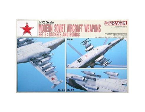 Dragon D2506 Modern Soviet Aircraft Weapons Set 3: Rockets and bombs 1:72 kit militari Modellino