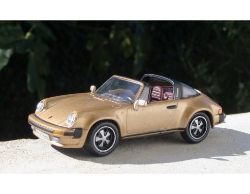 High Speed HF9211S PORSCHE 911 SCTARGA 3.0 1977 GOLD 1/43 Model Collection Modellino