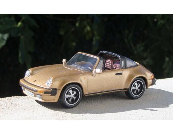 High Speed HF9211S PORSCHE 911 SCTARGA 3.0 1977 GOLD 1/43 Model Collection Modellino