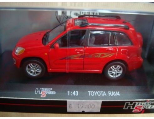 High Speed HF9235S TOYOTA RAV4 RED 1/43 Model Collection Modellino
