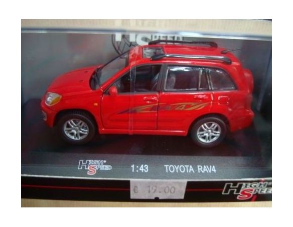 High Speed HF9235S TOYOTA RAV4 RED 1/43 Model Collection Modellino