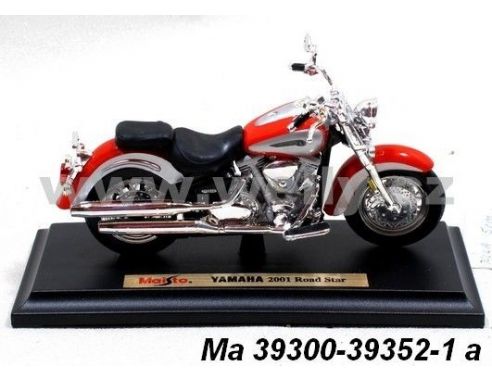 Maisto MI39352 YAMAHA ROAD STAR RED 1/18 Modellino Scatola rovinata